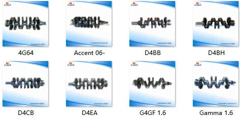 Auto Parts Crankshaft for Hyundai G4FC/G4GF/G4fg 1.6 23110-2b000 G4fa/G4gc/G4ha/G4he/G4ea/D4fa/D4bh/D4CB/Accent 1.4L/D4bb/D4ba