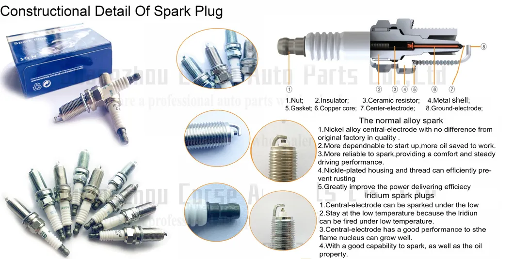 Auto Spare Parts Car Ignition Iridium Spark Plug 12 12 0 037 582 for BMW X5 Pk16pr11