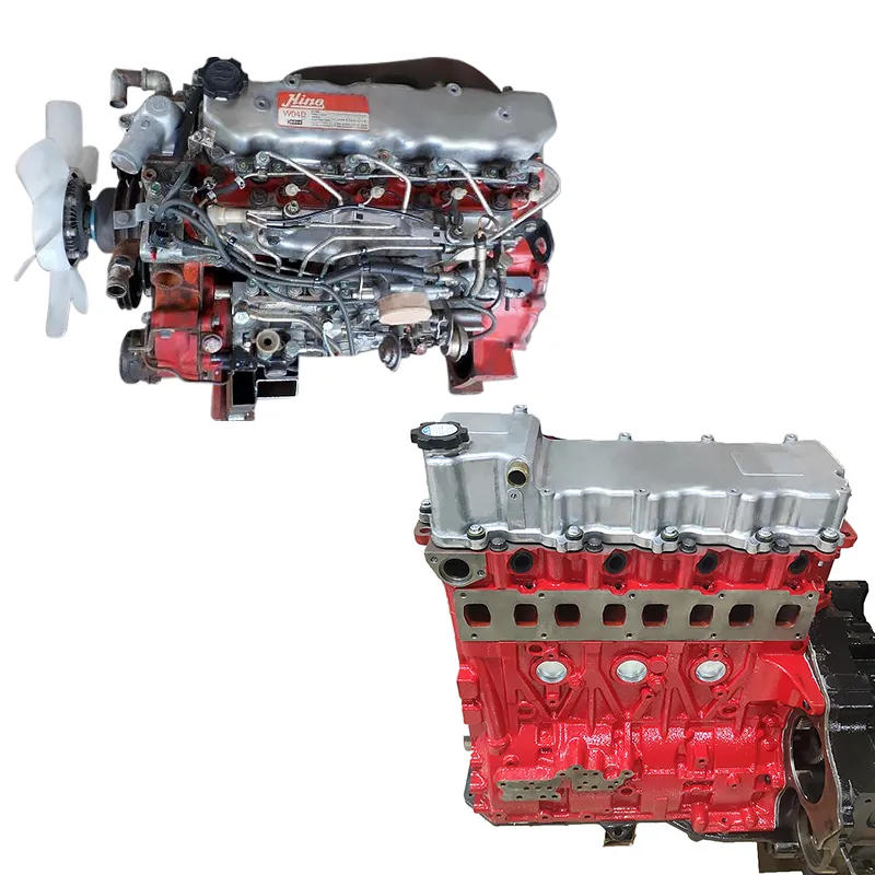 Brand New 4 Cylinders Motor Diesel Engine Assembly W04D-J Engine Long Block for Hino Serie 300 Wu300r Displacement 4009