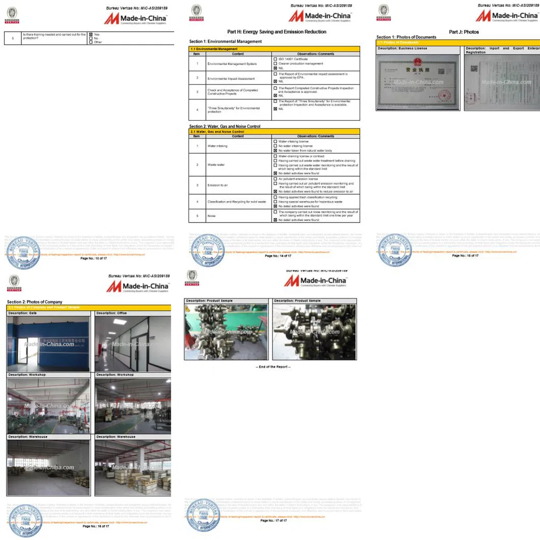 Genuine Spare Parts 6D140 Crankshaft for Engine Crank Shaft