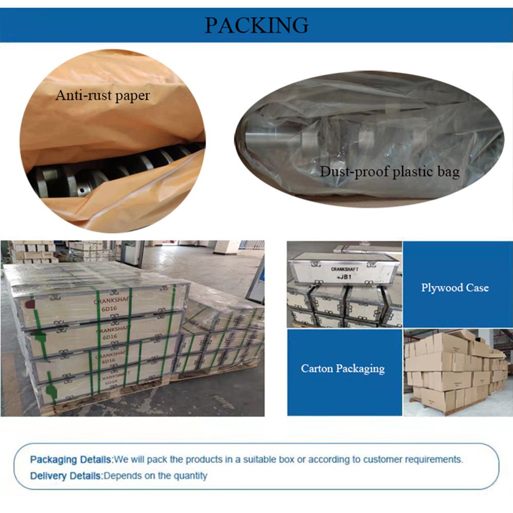 High Performance 4bg1 Diesel Engine Parts Crankshaft