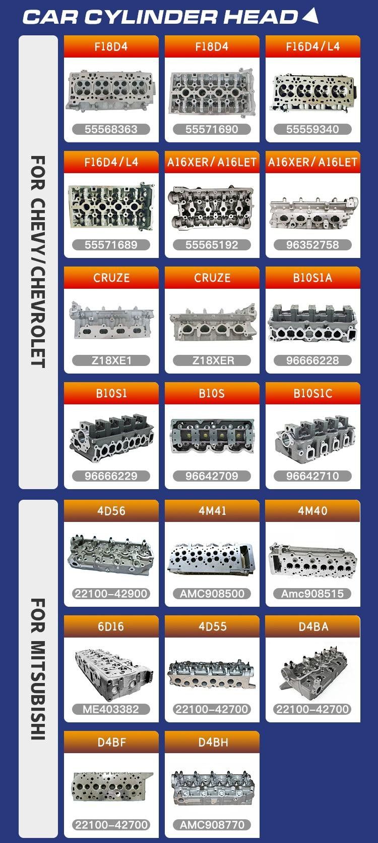 Milexuan Chinese 4m40/Zd30/Yd25/4D56/Td27/RF/5L Auto Manufacturer Diesel Engine Parts 4 Valve Car Cylinder Heads for Chevy/BMW/Toyota/Cummins/Kubota/Nissan/VW