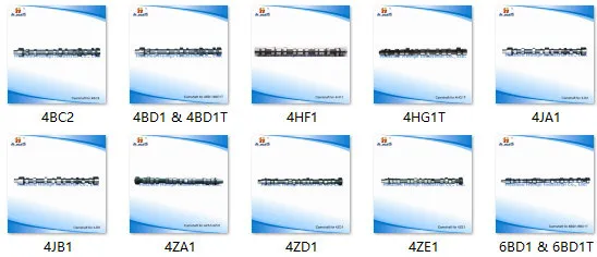 Spare Parts Camshaft for Isuzu 4zd1 894215-1890 8941367840 8pd1/8PE1/10PC1/10pd1/6bb1/6bd1/6bd1t/6bg1/6QA1/6rb1/E120/6SD1/6SA1/6he1/6hh1/6HK1/G161z/G180