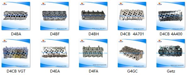 Spare Parts Cylinder Head for Hyundai G4ee G4ec 22100-26100 G4ED/G4hg/G4eh/G4kd/D4CB/D4af/D3ea/D4fa/D4bh/D4bx/D4ba/D4bf/G4FC
